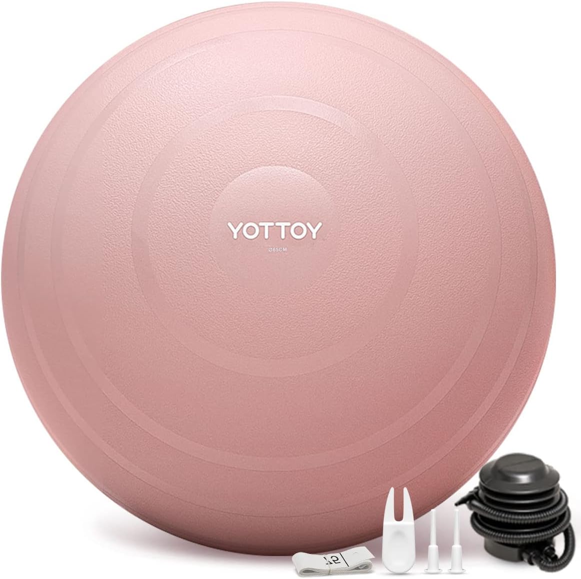 YOTTOY Exercise Ball with Pump 26IN Pink