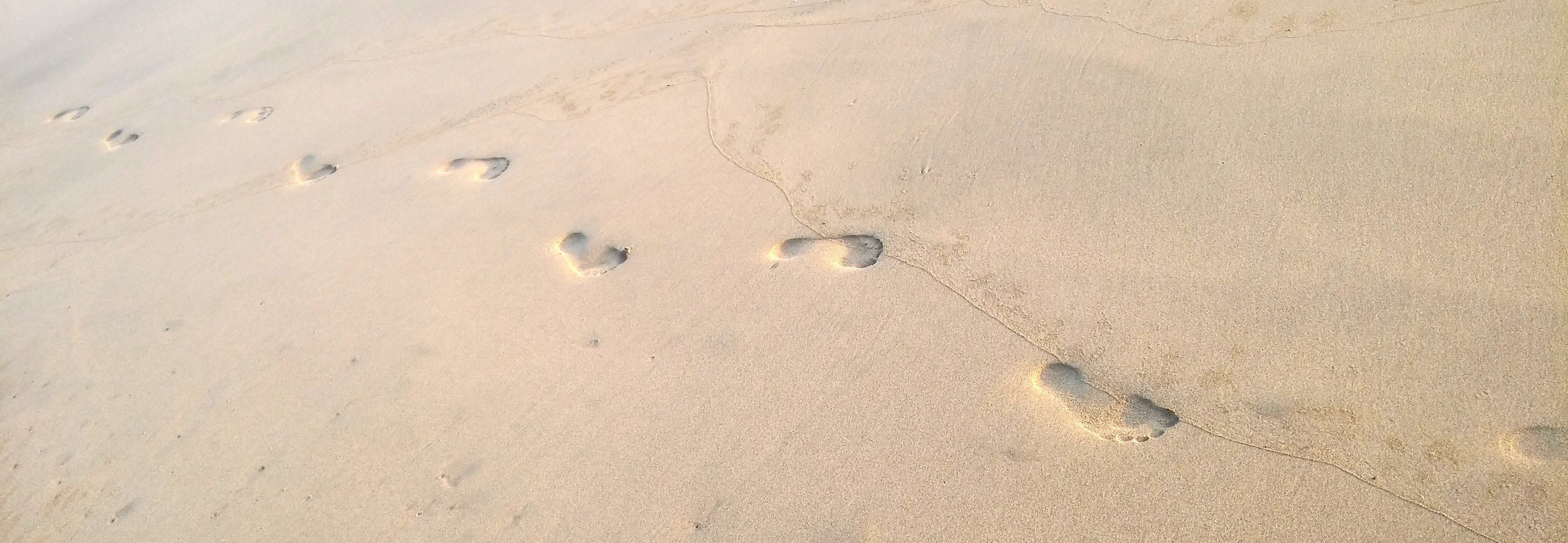 Footprints in the sand