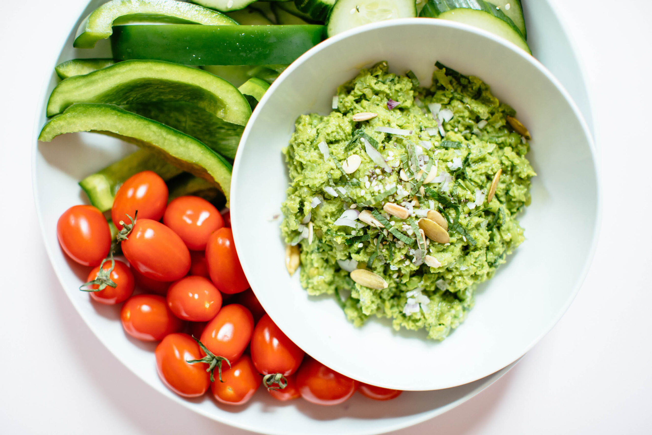 Minty Spring Pea Dip - Nutrition Stripped